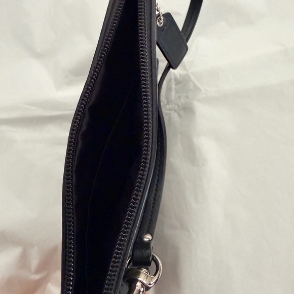 Coach Black Perforated Wristlet - Picture 4 of 6